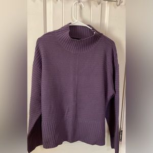Alison Andrews Purple Mock Neck... SZM